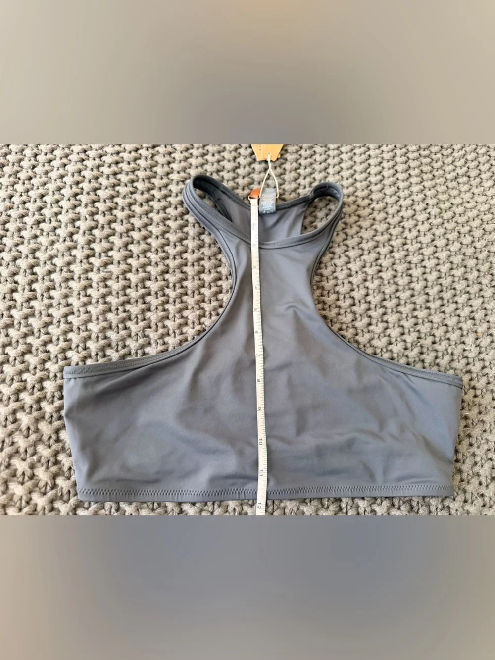 NWT Skims Gray Racerback Swim top-Neutral Gray